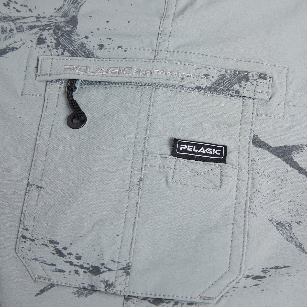 Pelagic Youth Hybrid Shorts - Youth Traverse Gyotaku