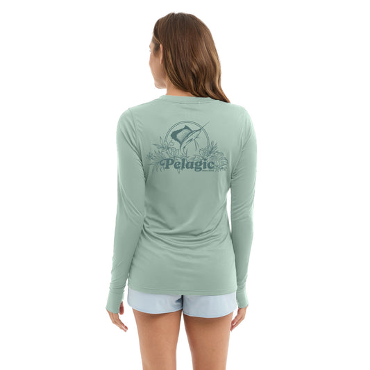 Pelagic Ws Fishing Shirt - Ws Aquatek Tropic Sea