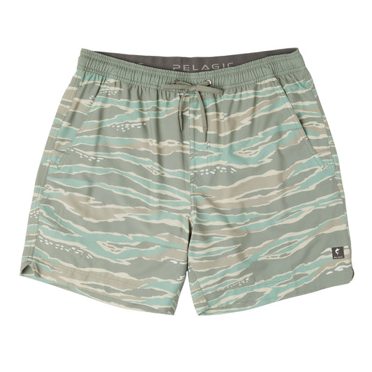 Pelagic Elastic Waist Lined Shorts 17" - Leiday