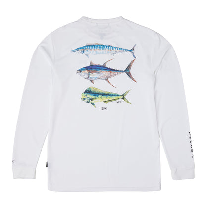 Pelagic Youth Fishing Shirt - Youth Aquatek Goione Three Peat