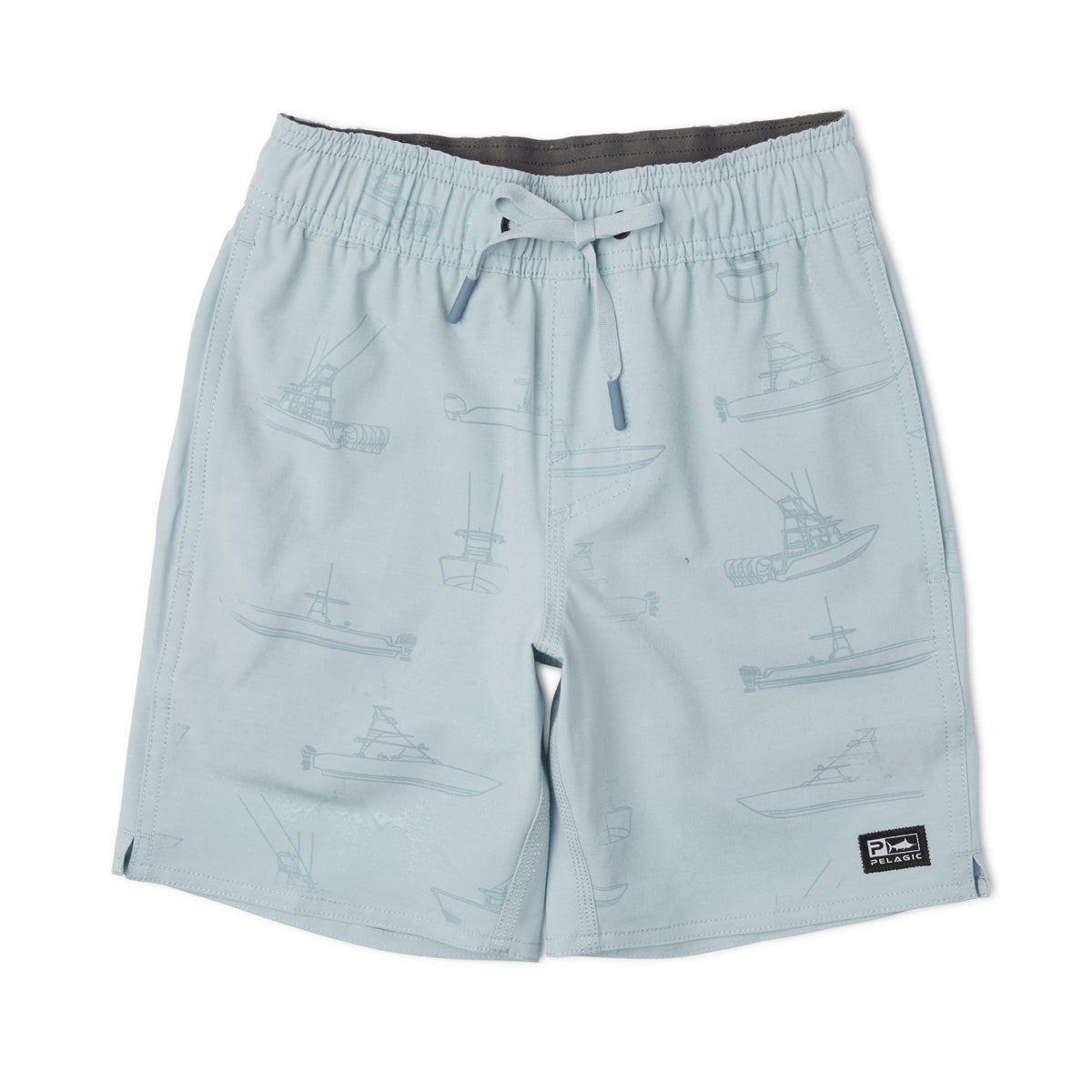 Pelagic Youth Elastic Waist Shorts - Youth Dockside Deep Sea Center Con