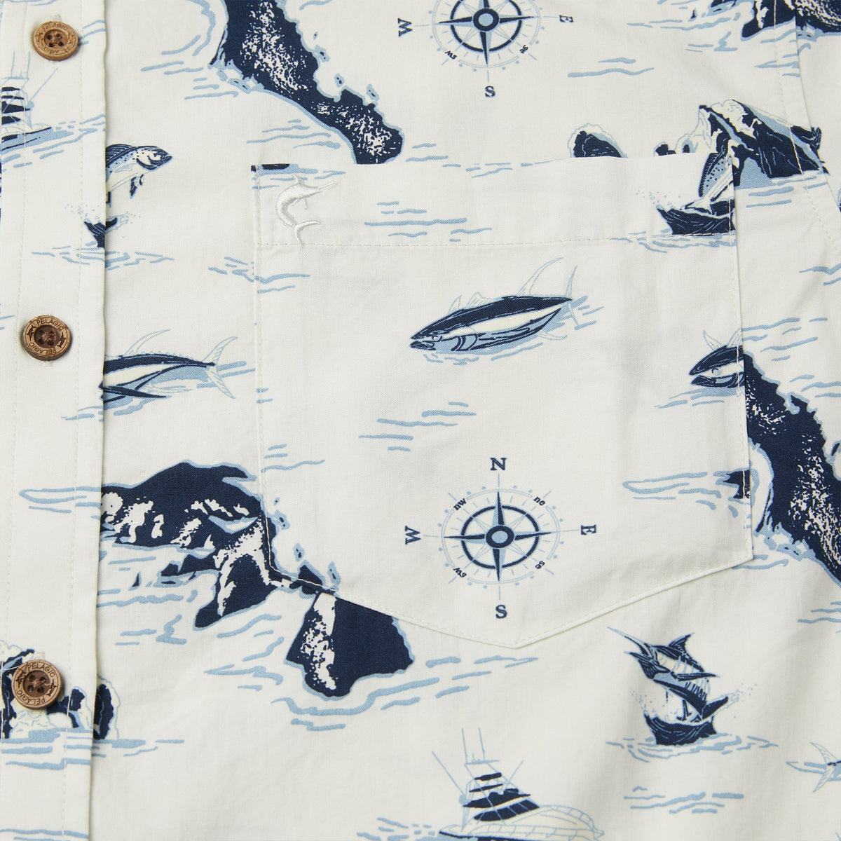 Pelagic Button Up - Knockdown