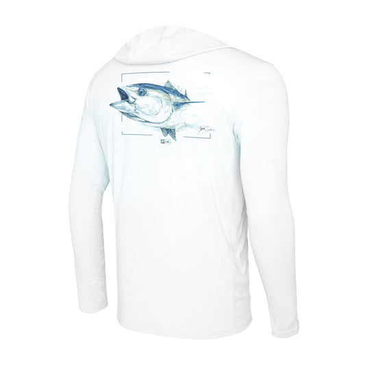 Pelagic Hooded Fishing Shirt - Vaportek Goione Tuna