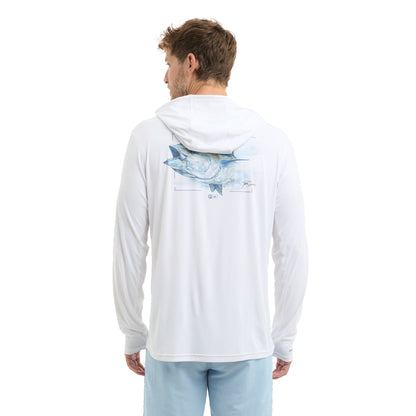 Pelagic Hooded Fishing Shirt - Vaportek Goione Tuna